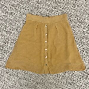 Skylar+Madison Yellow Stripe Skirt